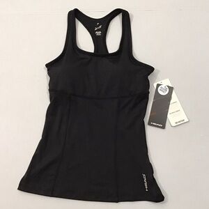 NEW HEAD Black Workout Tank Top with Shelf Bra